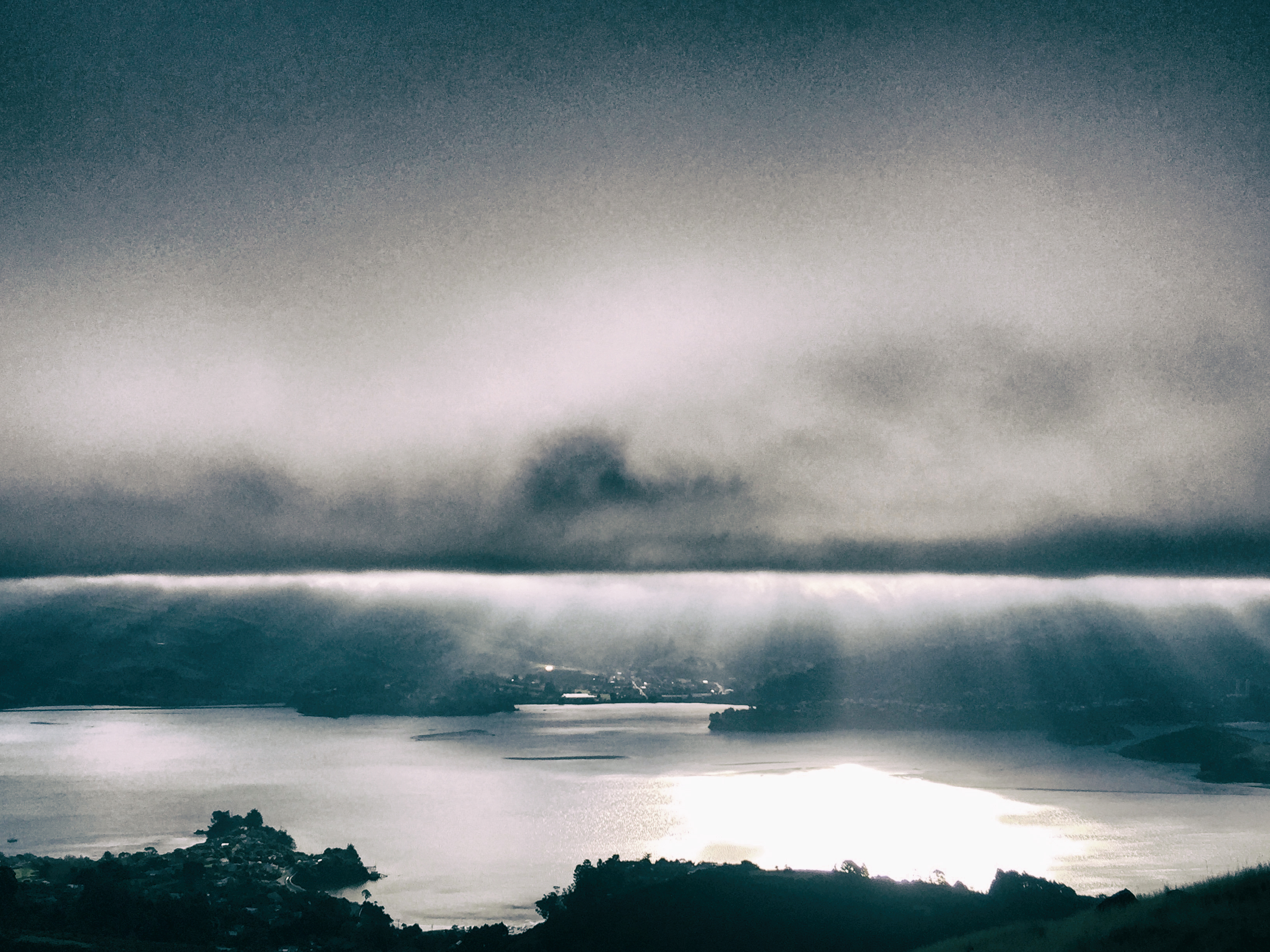 Cloud break, Otago Harbour